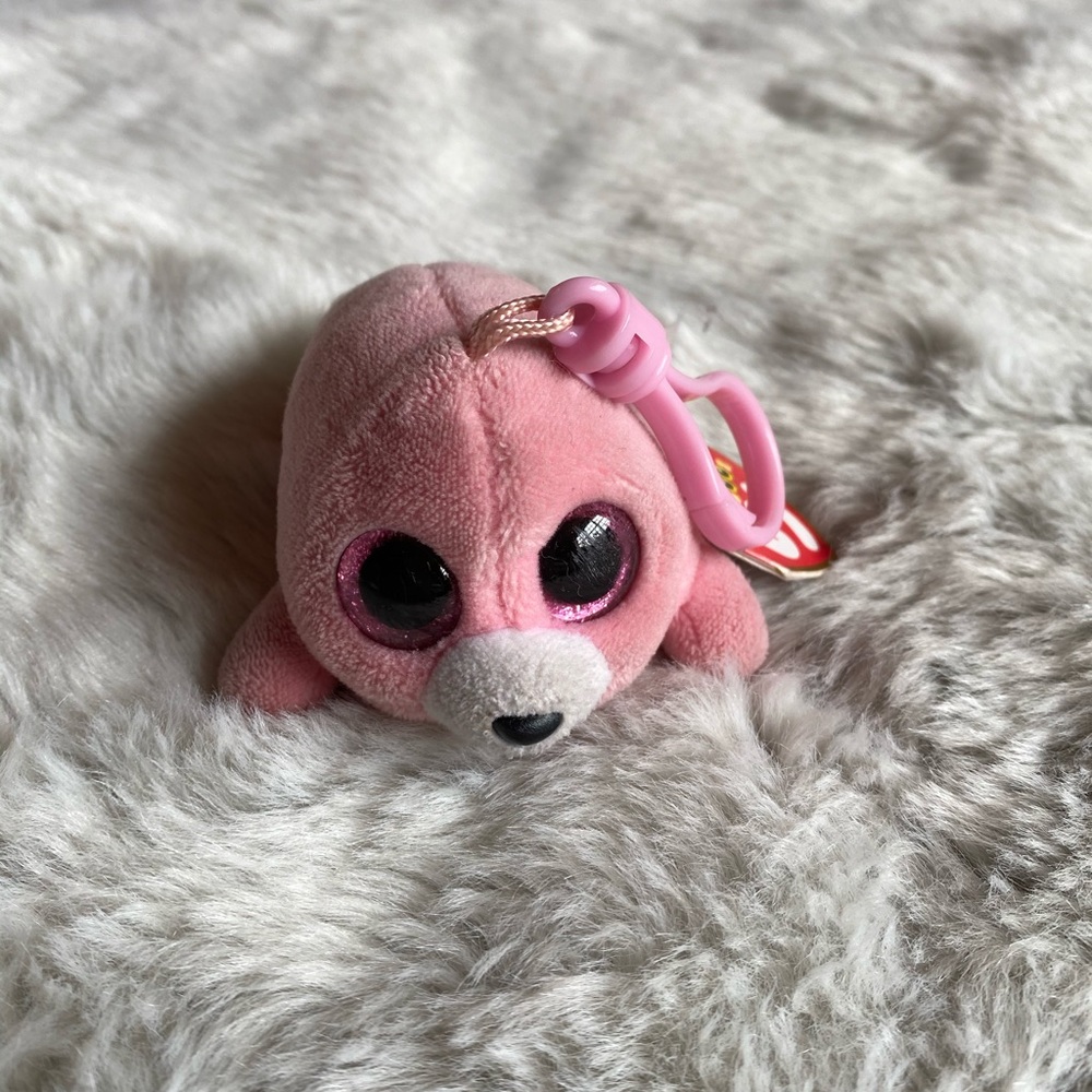 Ty Beanie Boo Pierre the Pink Seal